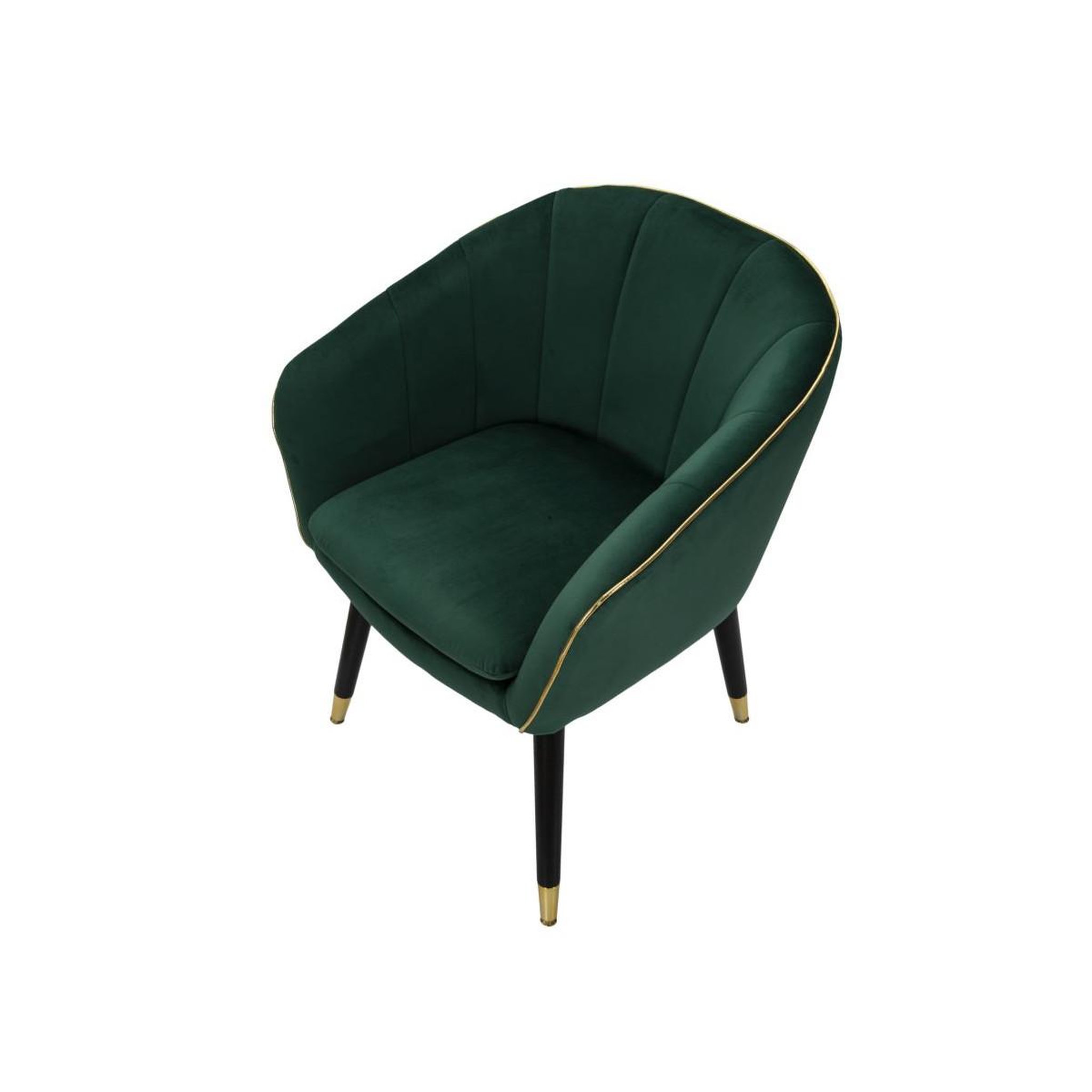 Voir la diapositive 5 : Paris Prix Fauteuil design en tissu  paris  78cm vert