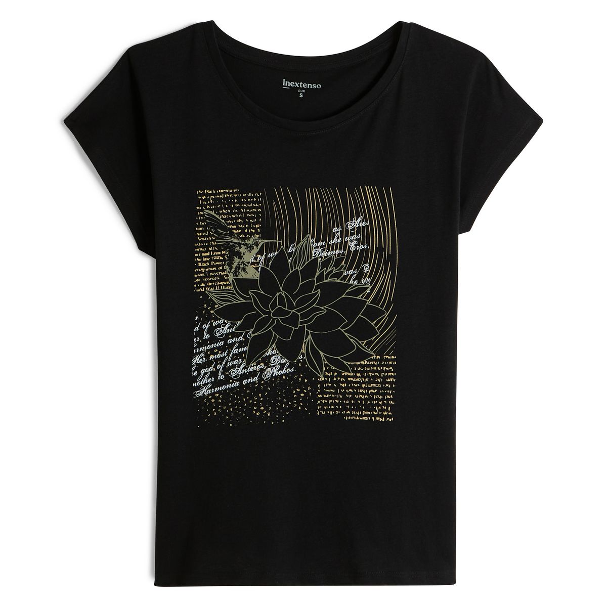 INEXTENSO T-shirt noir femme