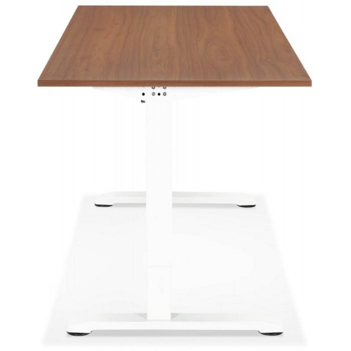 Paris Prix Bureau Hauteur Réglable  Mathew  160cm Blanc & Noyer
