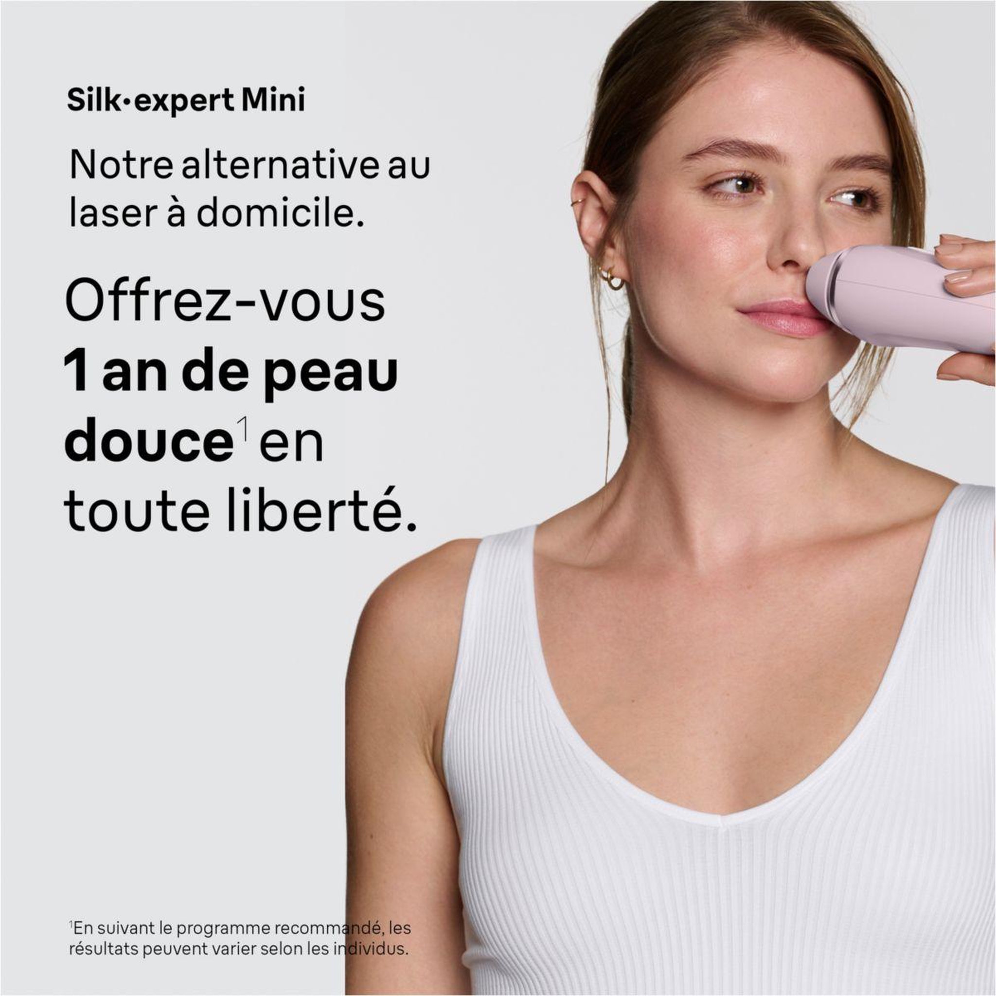 Voir la diapositive 2 : BRAUN Epilateur lumière pulsée IPL PL1124 Silk-expert Mini, 1 tête, 1 rasoir gillette Venus, 1 pochette
