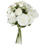 Voir la diapositive 1 : ATMOSPHERA Bouquet artificiel de 18 Fleurs - H. 50 cm - Blanc