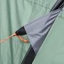 Voir la diapositive 4 : OUTSUNNY Tente de camping 4-5 personnes montage instantanée pop-up 2 portes enroulables 4 fenêtres dim. 2,63L x 2,2l x 1,23H m fibre verre polyester PE vert gris