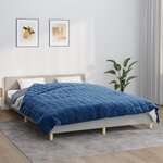 VIDAXL Couverture lestee Bleu 220x235 cm 11 kg Tissu