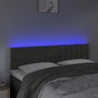 Voir la diapositive 3 : VIDAXL Tete de lit a LED Gris fonce 144x5x78/88 cm Velours
