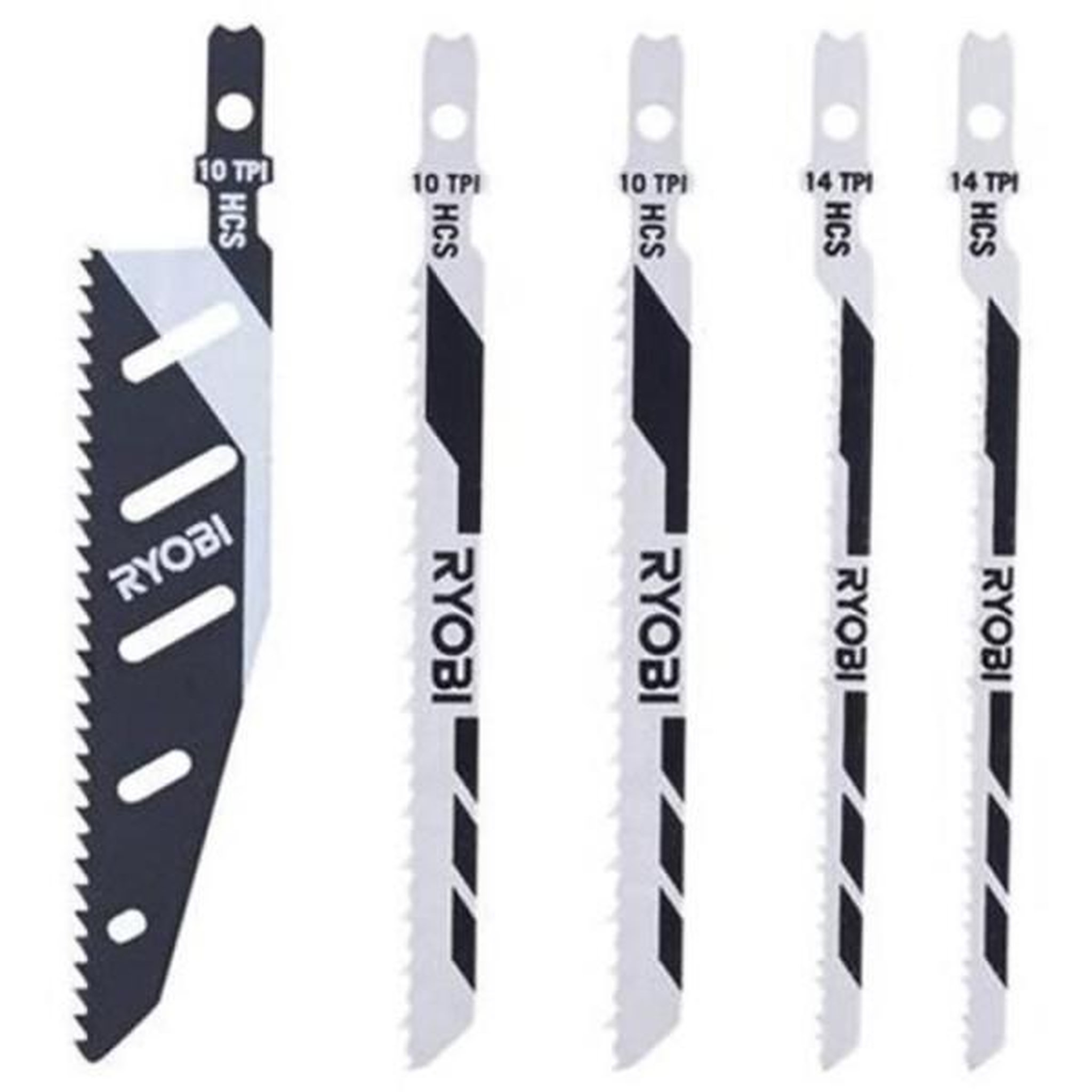 Voir la diapositive 2 : Ryobi Lot de 5 lames scie sauteuse ryobi - 100mm - rak05jsbfc