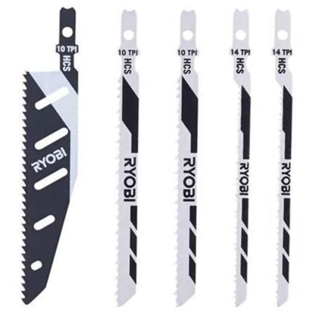 Ryobi Lot de 5 lames scie sauteuse RYOBI - 100mm - RAK05JSBFC