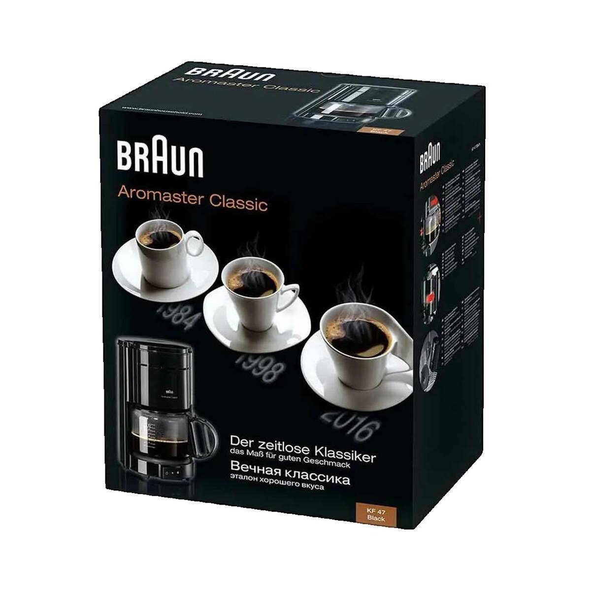 BRAUN Cafetière électrique Braun KF 47 noire