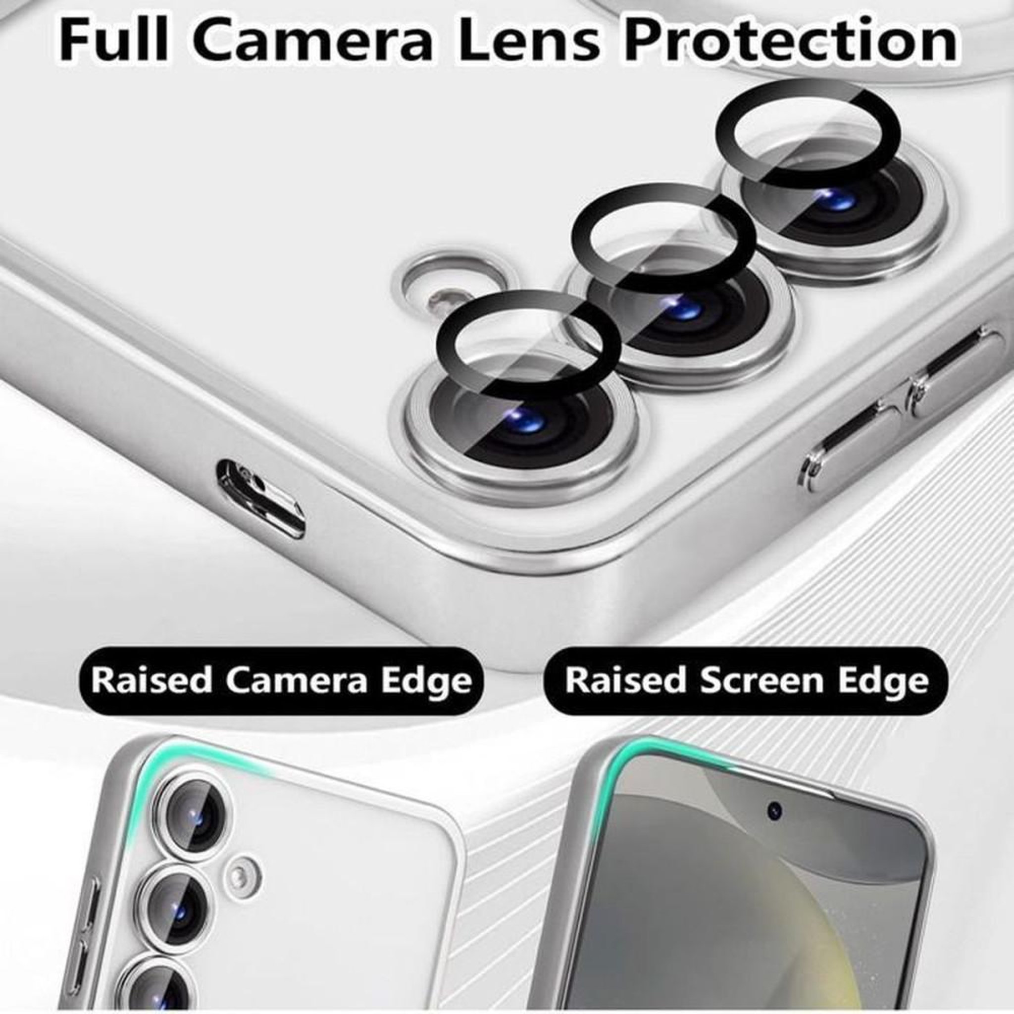 Voir la diapositive 5 : Coque de téléphone portable ultra-fine noire pour Samsung Galaxy S24+ finition métallique magnétique