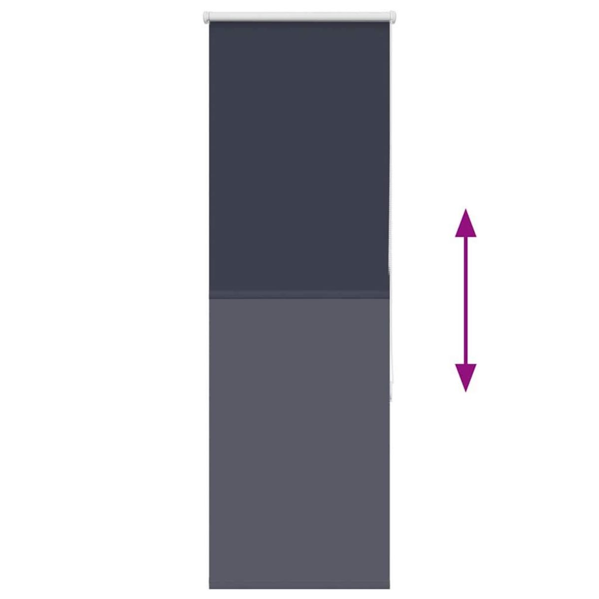 VIDAXL Store enrouleur occultant largeur du tissu 35,7 cm polyester