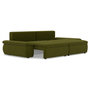 Voir la diapositive 4 : LISA DESIGN Elvona - canapé droit 3 places convertible avec coffre en tissu texturé