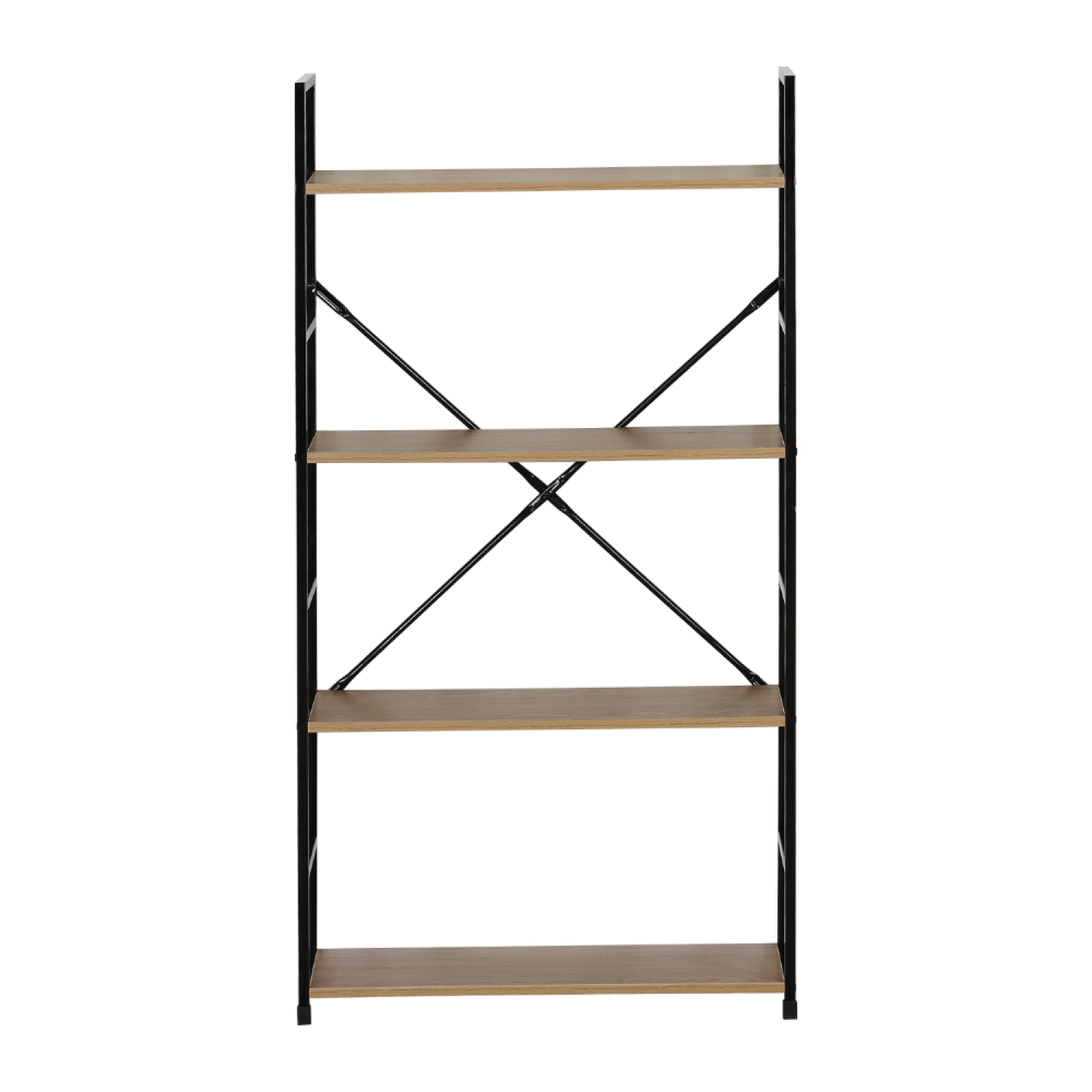 CONCEPT USINE Etagère 4 rangements 112 cm bois et noir tyda