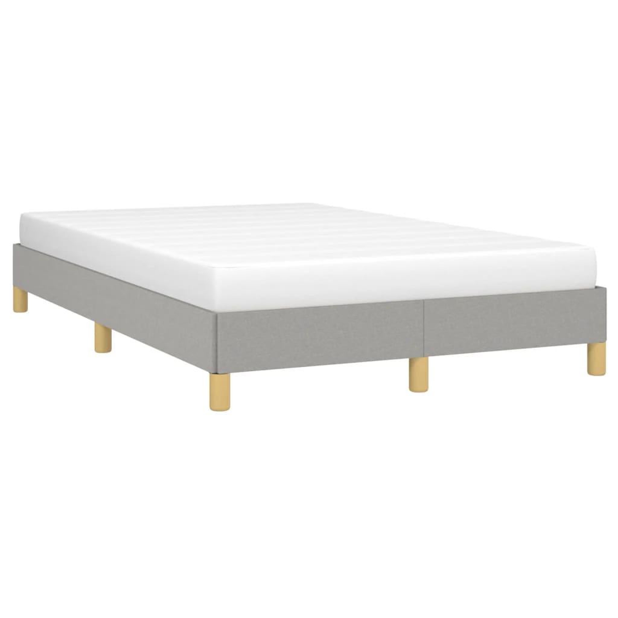 Voir la diapositive 4 : VIDAXL Cadre de lit sans matelas gris clair 120x190 cm tissu