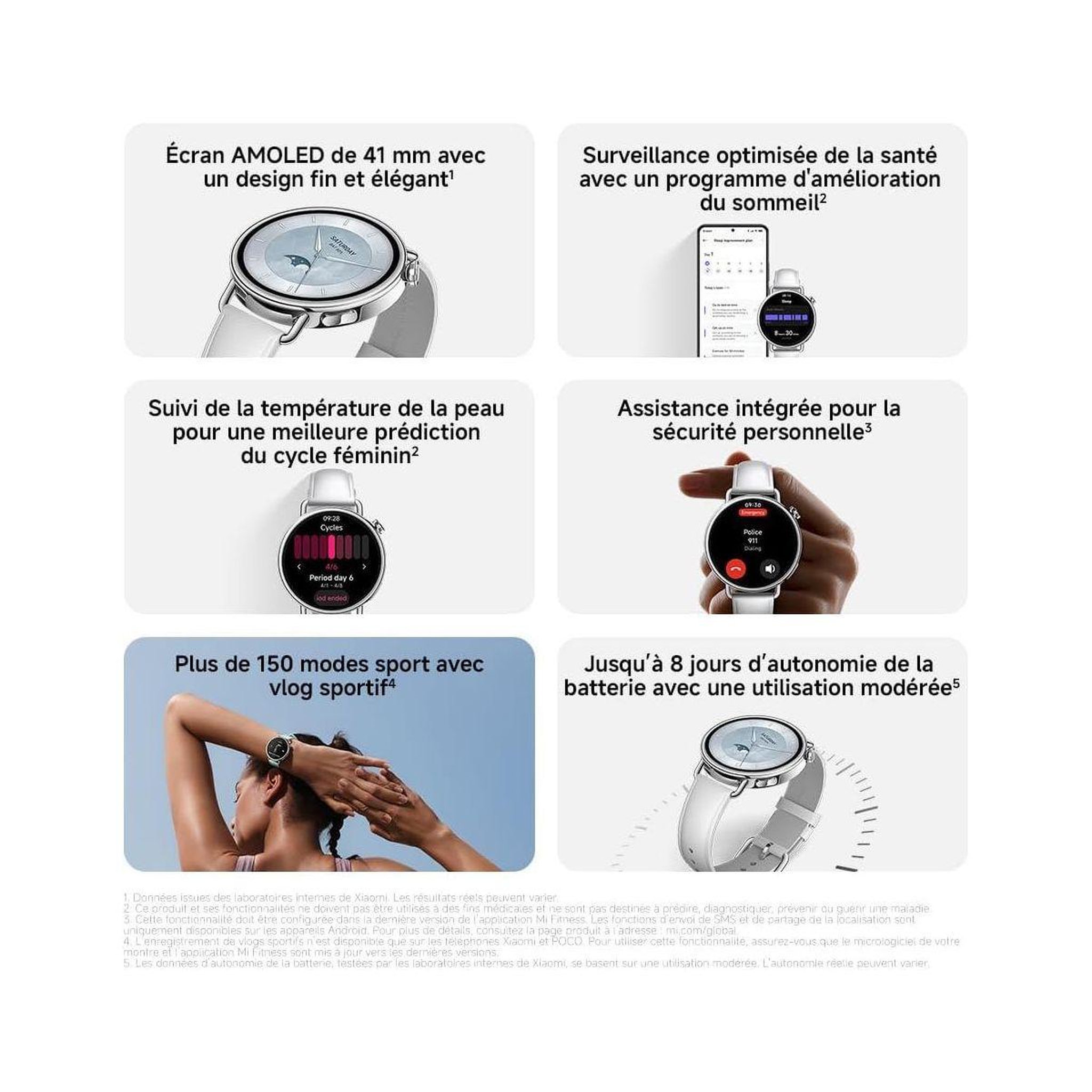 Voir la diapositive 4 : XIAOMI Montre connectée watch s4 menthe 41mm