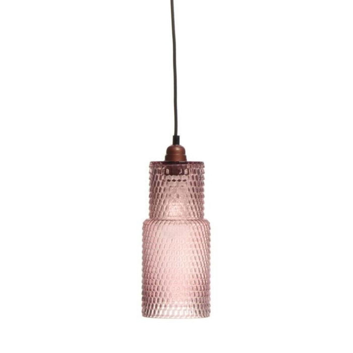 Paris Prix Lampe Suspension en Verre  Rosi  35cm Violet
