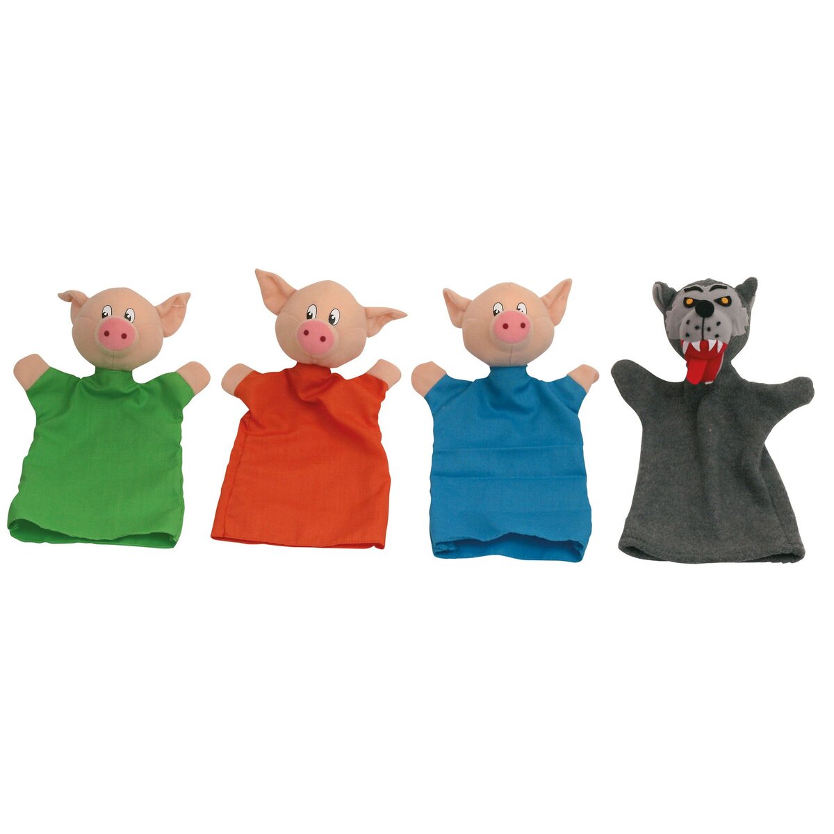 AU SYCOMORE Marionnettes les 3 petits cochons