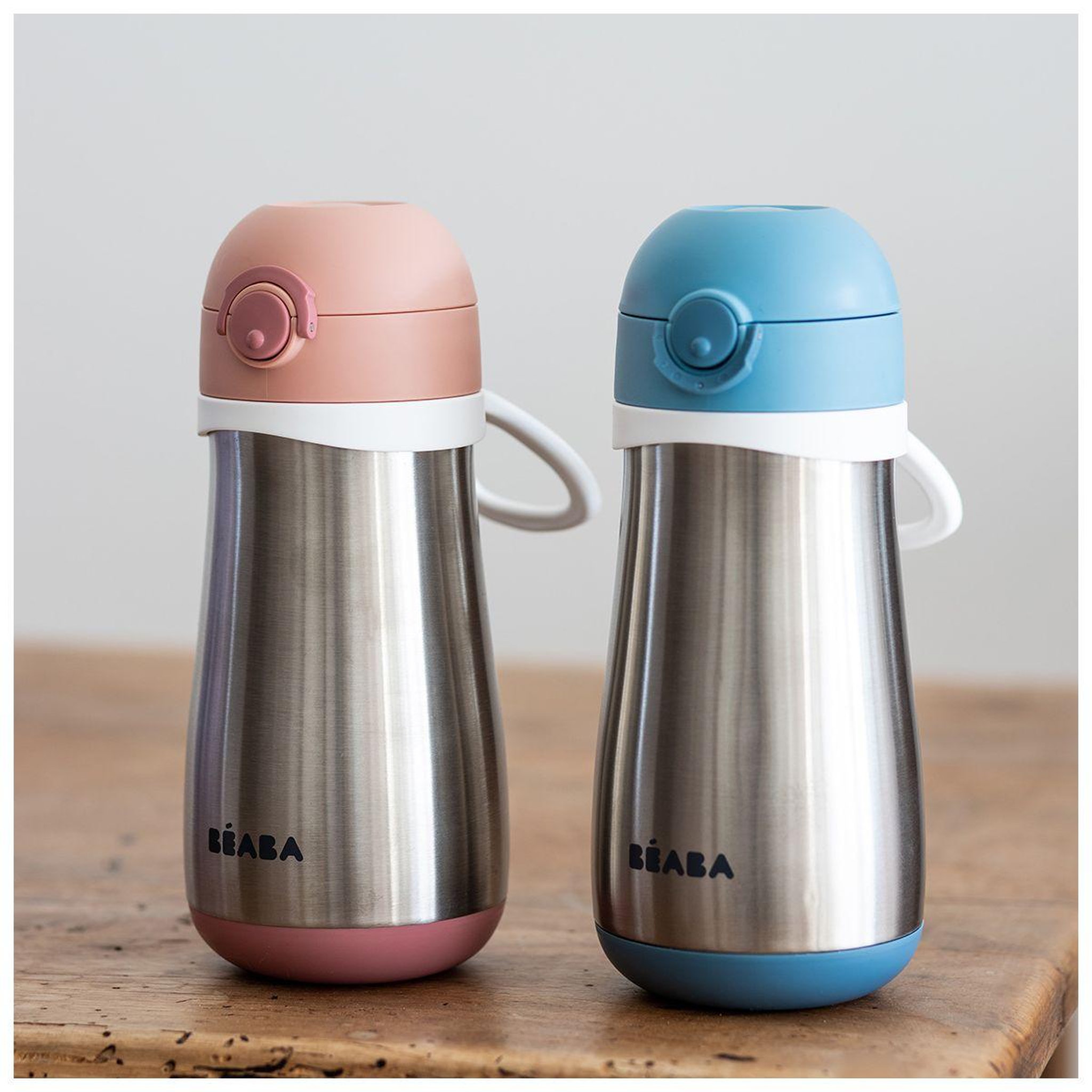 Voir la diapositive 5 : BEABA Tasse 350 ml et anse old pink