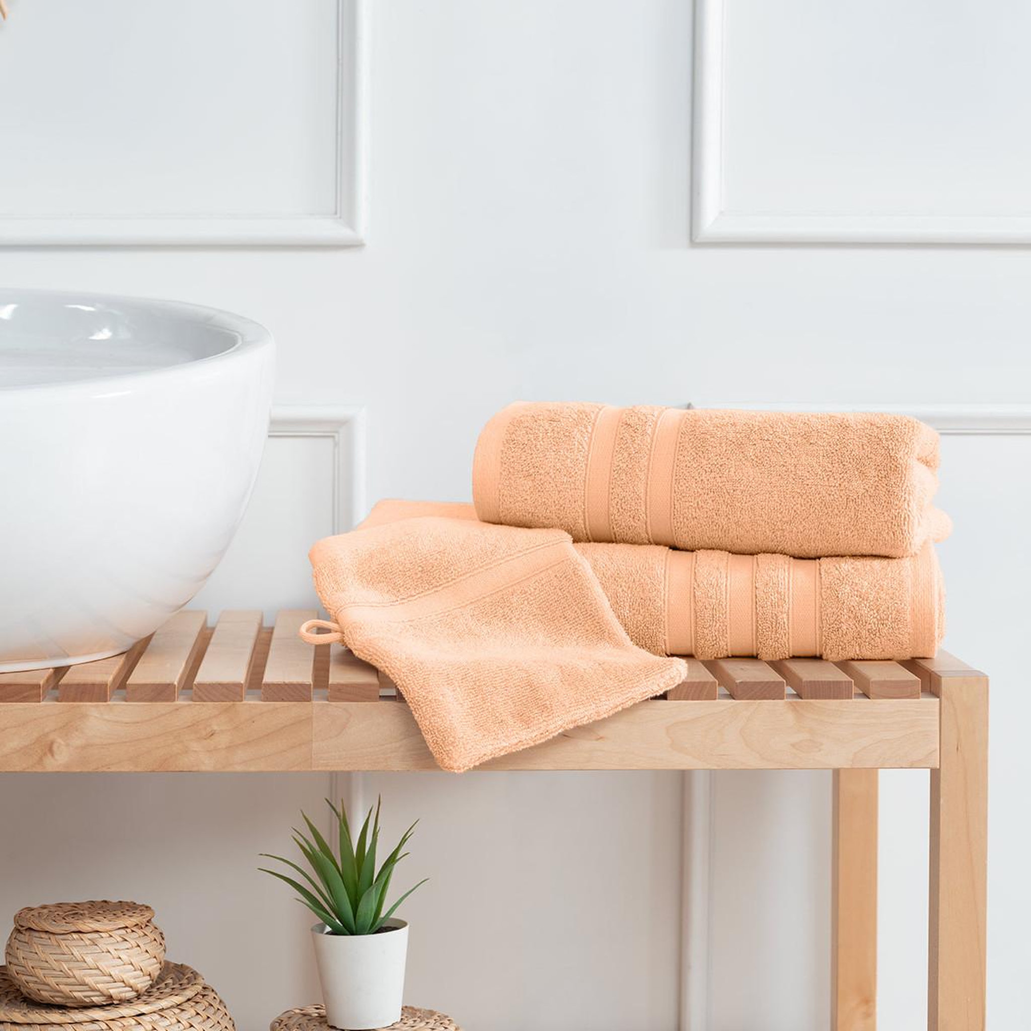 Voir la diapositive 6 : Sensei Maison Ensemble de bain 3 pièces 600 g/m² SENSILK