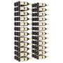 Voir la diapositive 3 : VIDAXL Casier à vin mural pour 36 bouteilles 2 pcs Blanc Fer