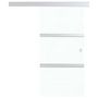 Voir la diapositive 4 : VIDAXL Porte coulissante butees souples Verre ESG aluminium 76x205 cm
