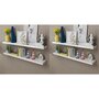 Voir la diapositive 1 : VIDAXL Etageres murales 4 pcs Blanc 120 cm
