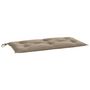 Voir la diapositive 2 : VIDAXL Coussin de banc de jardin taupe 100x50x7 cm tissu oxford