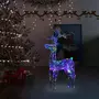 VIDAXL Renne de decoration de Noël 90 LED 60x16x100 cm Acrylique