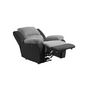 Voir la diapositive 4 : Fauteuil relax électrique tissu pu  et microfibre coloris gris/noir  HELENA