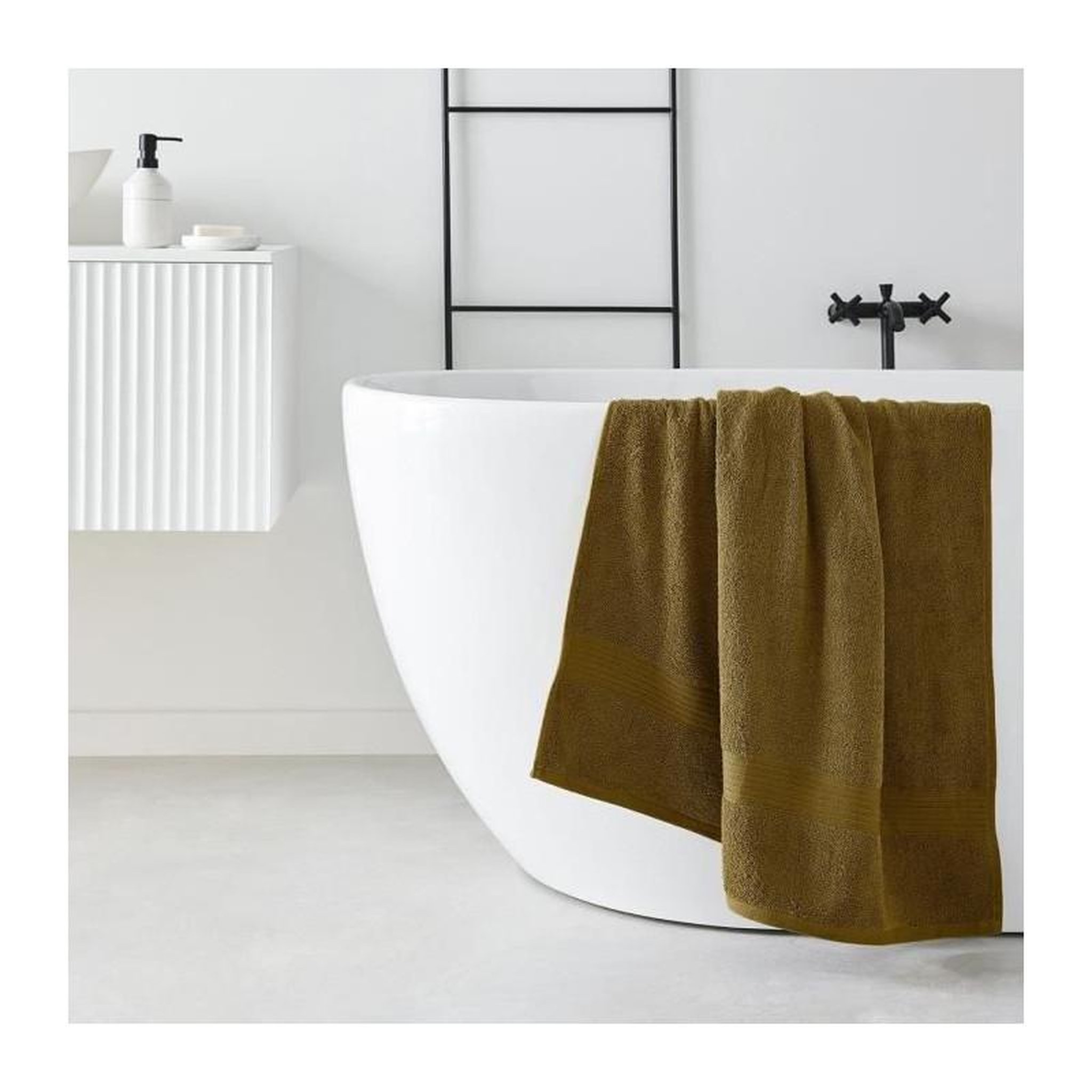 Voir la diapositive 5 : Today TODAY Essential - Drap de bain 70x130 cm 100% Coton coloris bronze