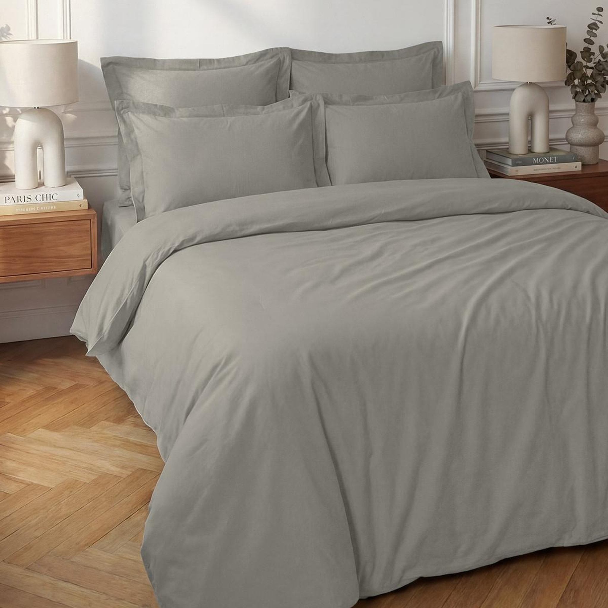 Voir la diapositive 1 : Sensei Maison Housse de couette en percale coton SOFT PERCALE