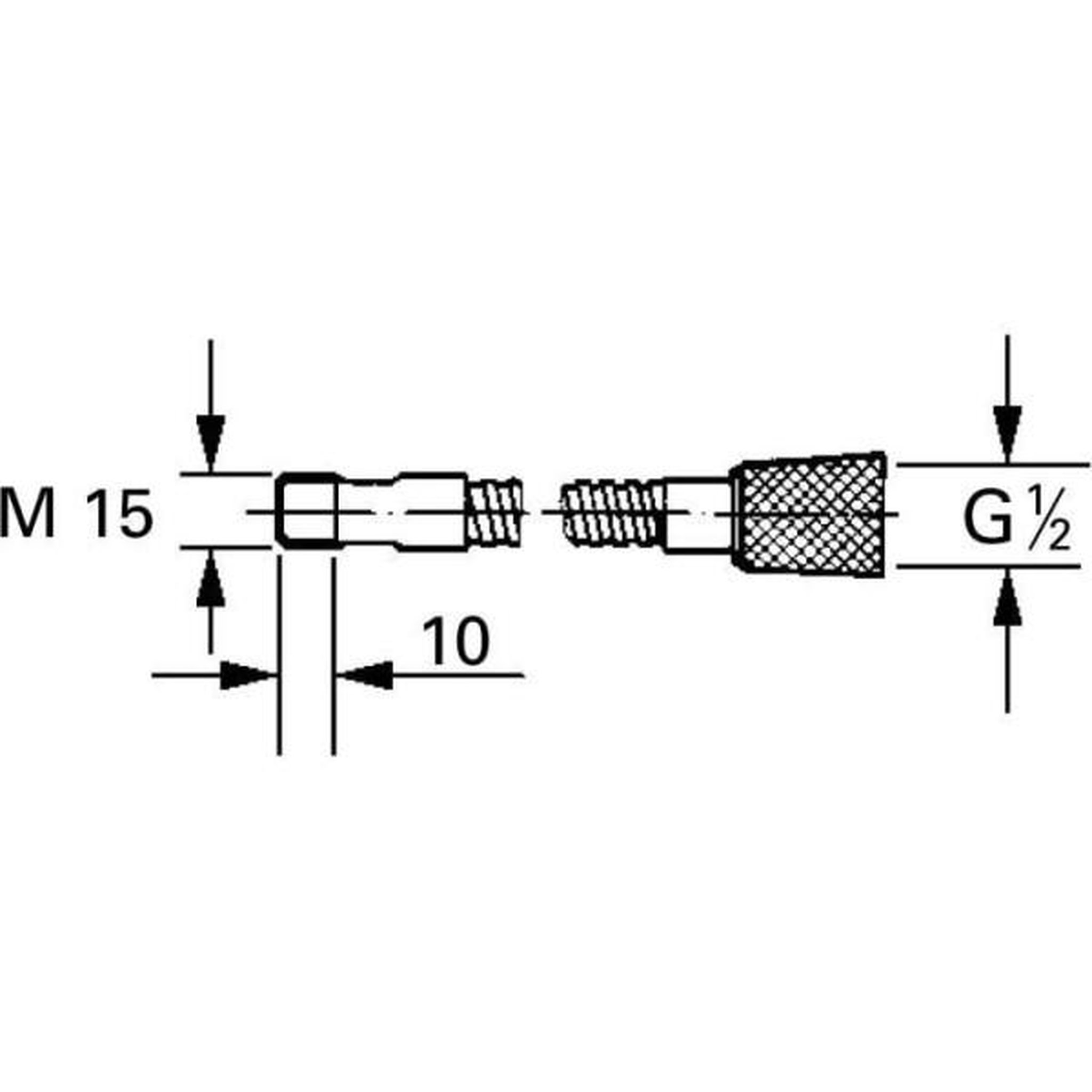 Voir la diapositive 2 : Grohe Flexible de douchette relexaflex pour mitigeurs évier - grohe - chromé - 1500mm