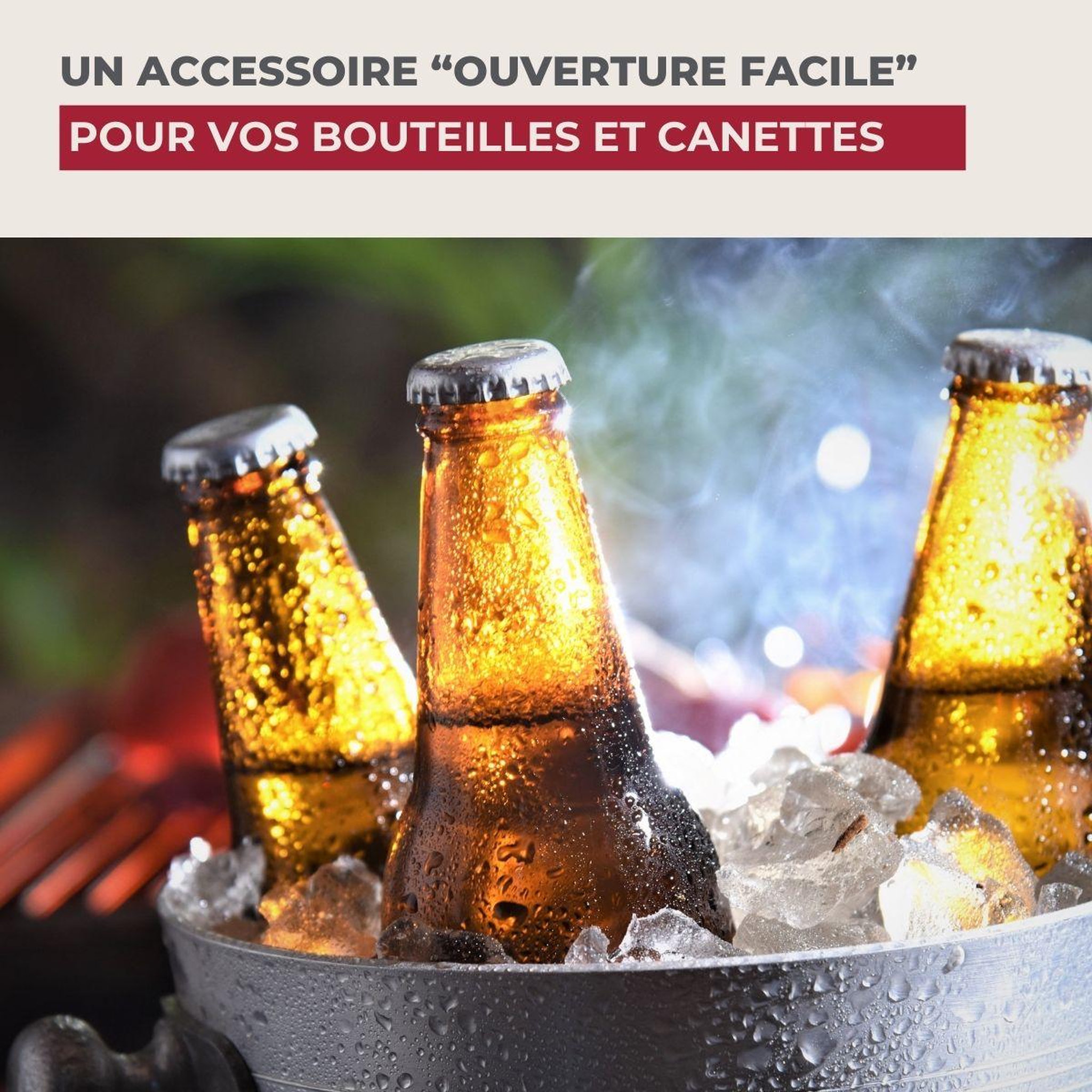 Voir la diapositive 5 : Fackelmann Ouvre bouteille 4 en 1 Fackelmann