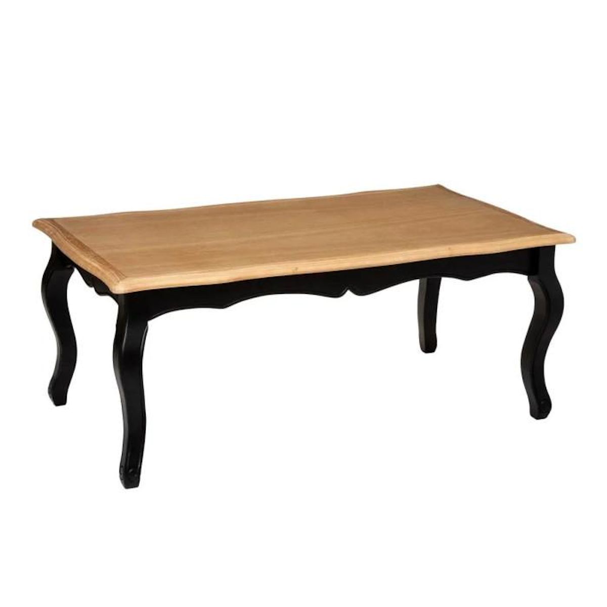 ATMOSPHERA Table Basse Design  Chrysa  110cm Noir & Naturel