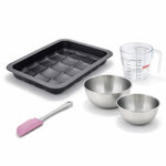 ZENKER Set de 5 ustensiles de pâtisserie moule à gâteaux bols spatule et verre doseur Black mettallic Black mettallic Zenker  Black mettallic
