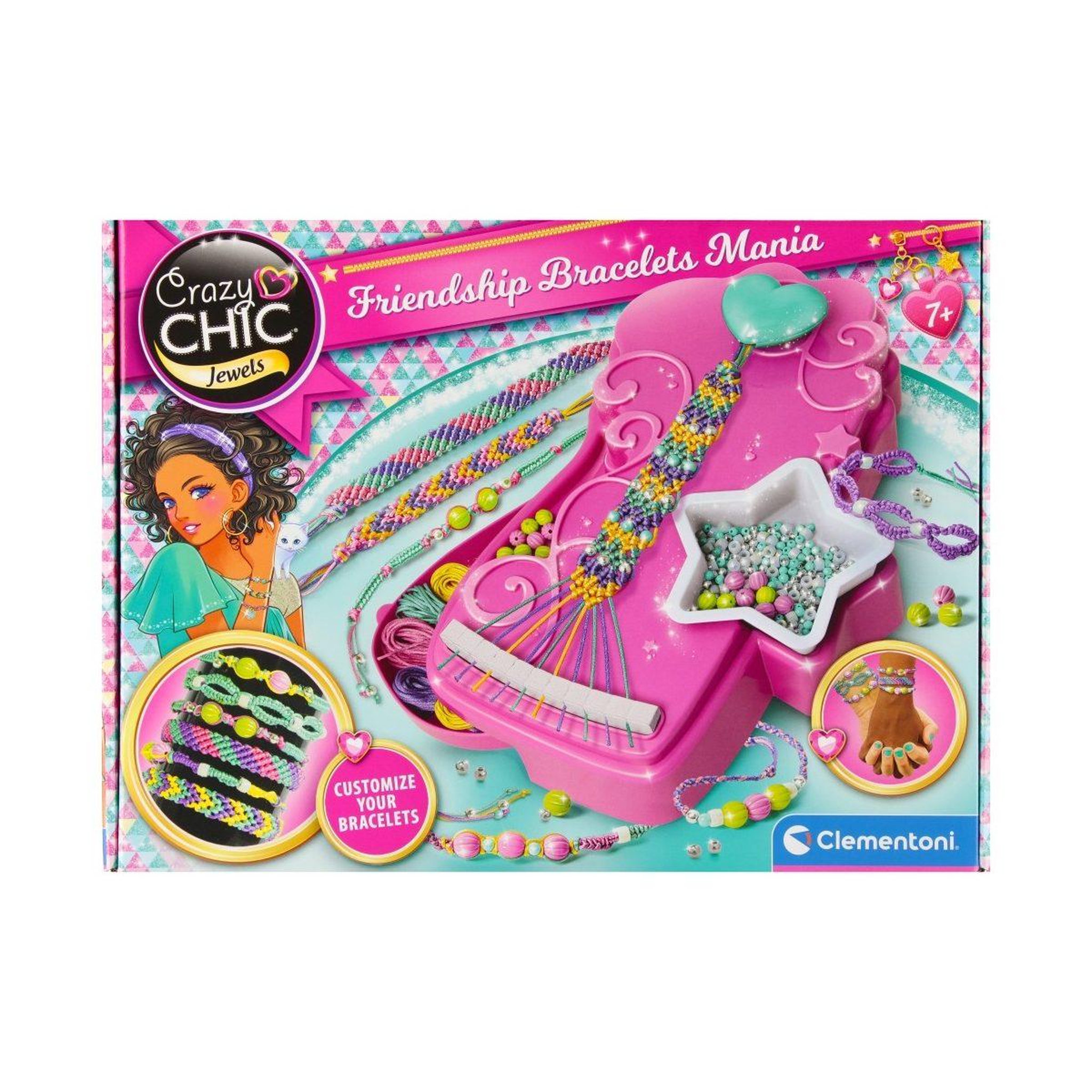 CLEMENTONI Coffret bijoux  18857 crazy chic - mania bracelets
