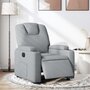 Voir la diapositive 1 : VIDAXL Fauteuil inclinable électrique Gris clair Tissu