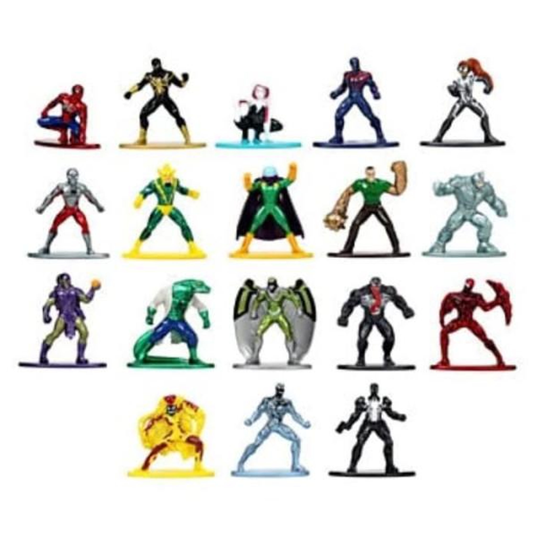 Voir la diapositive 4 : SIMBA.DICKIE.GROUP Coffret Spiderman - 18 figurines 4cm en métal - Personnages de l'univers Spiderman