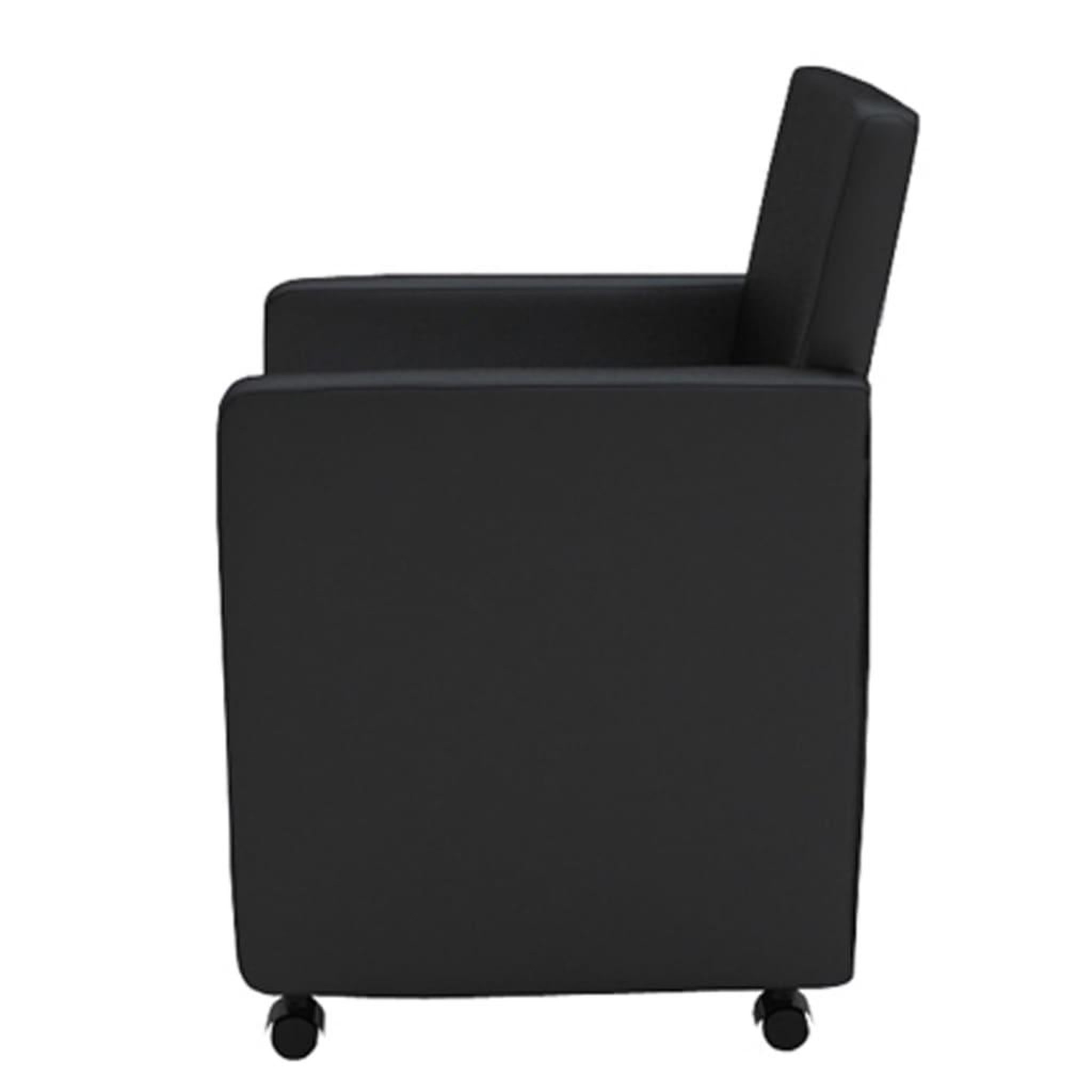 Voir la diapositive 3 : VIDAXL Chaises a manger lot de 4 noir similicuir