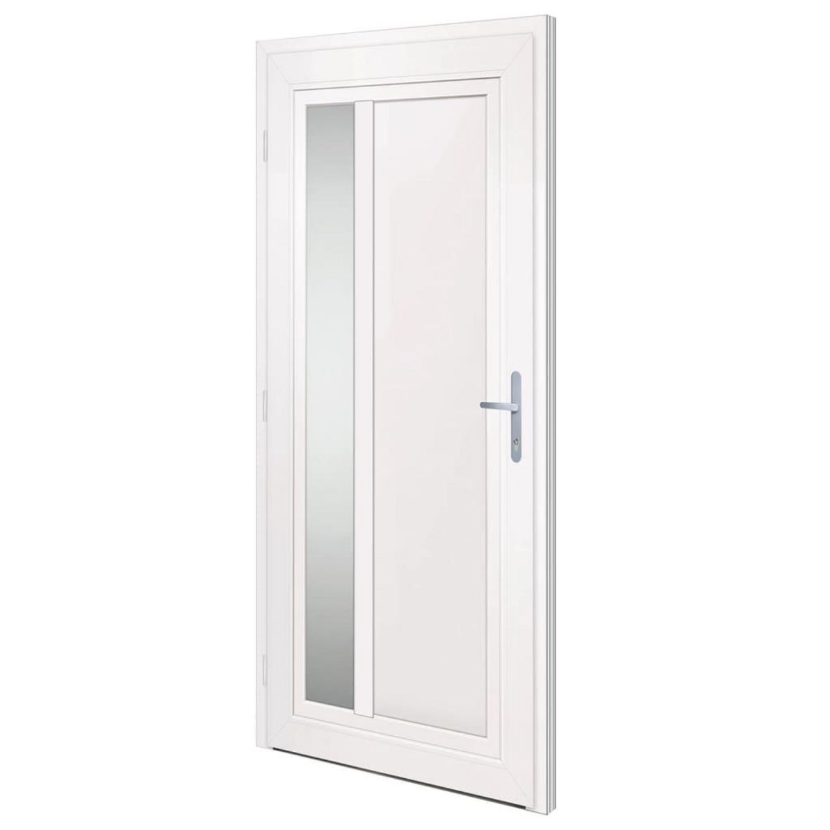 VIDAXL Porte d'entree Blanc 98x208 cm PVC