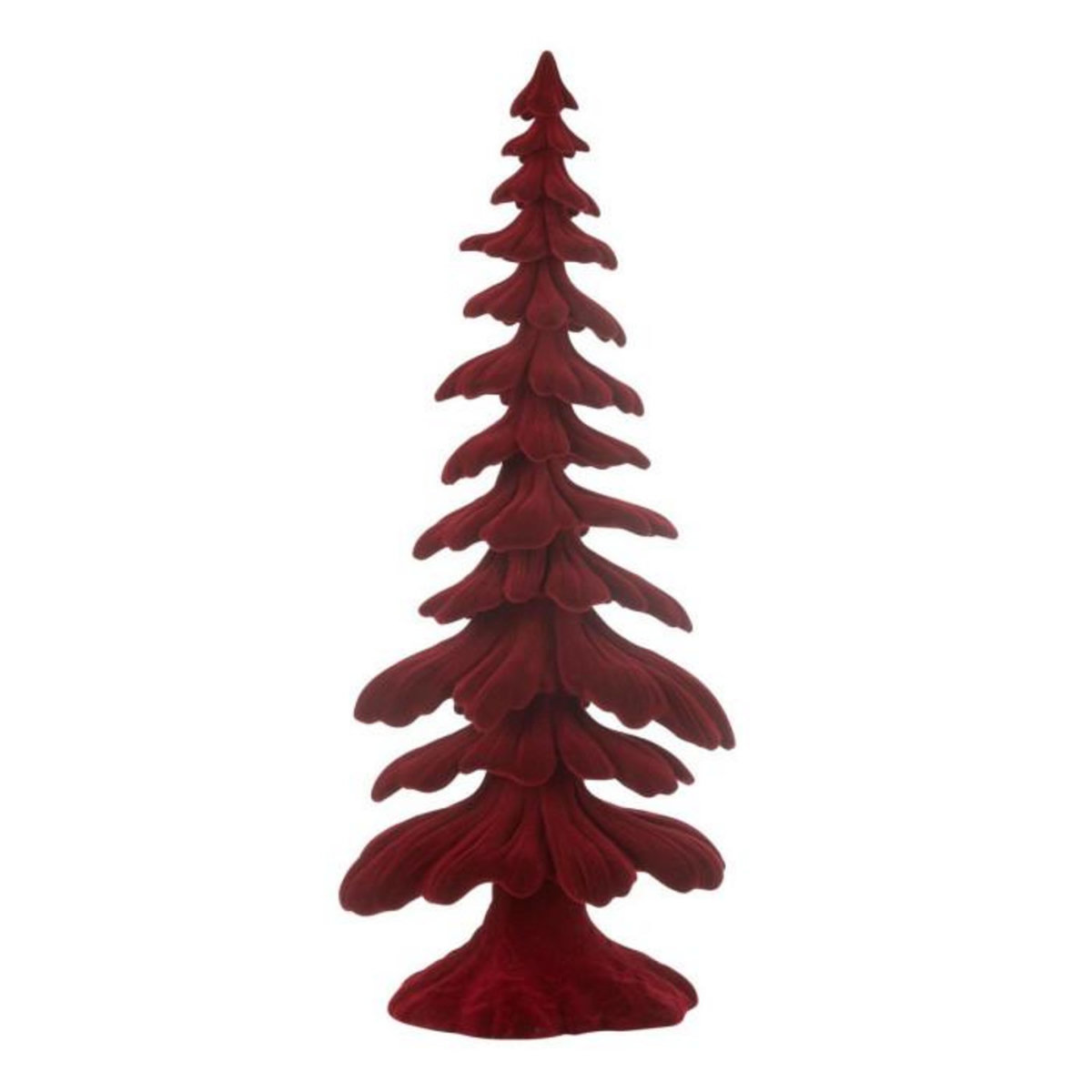 Paris Prix Sapin Déco en Résine  Luciano  51cm Rouge
