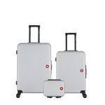 SWISS KOPPER SWISS KOPPER - LOT DE 3 - Valises grand format, weekend et vanity SPIEZ. Coloris disponibles : Rose, Gris