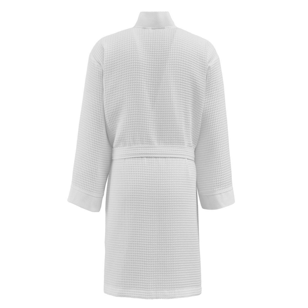 Sensei Maison Peignoir court femme nid d'Abeille col piqué SPA