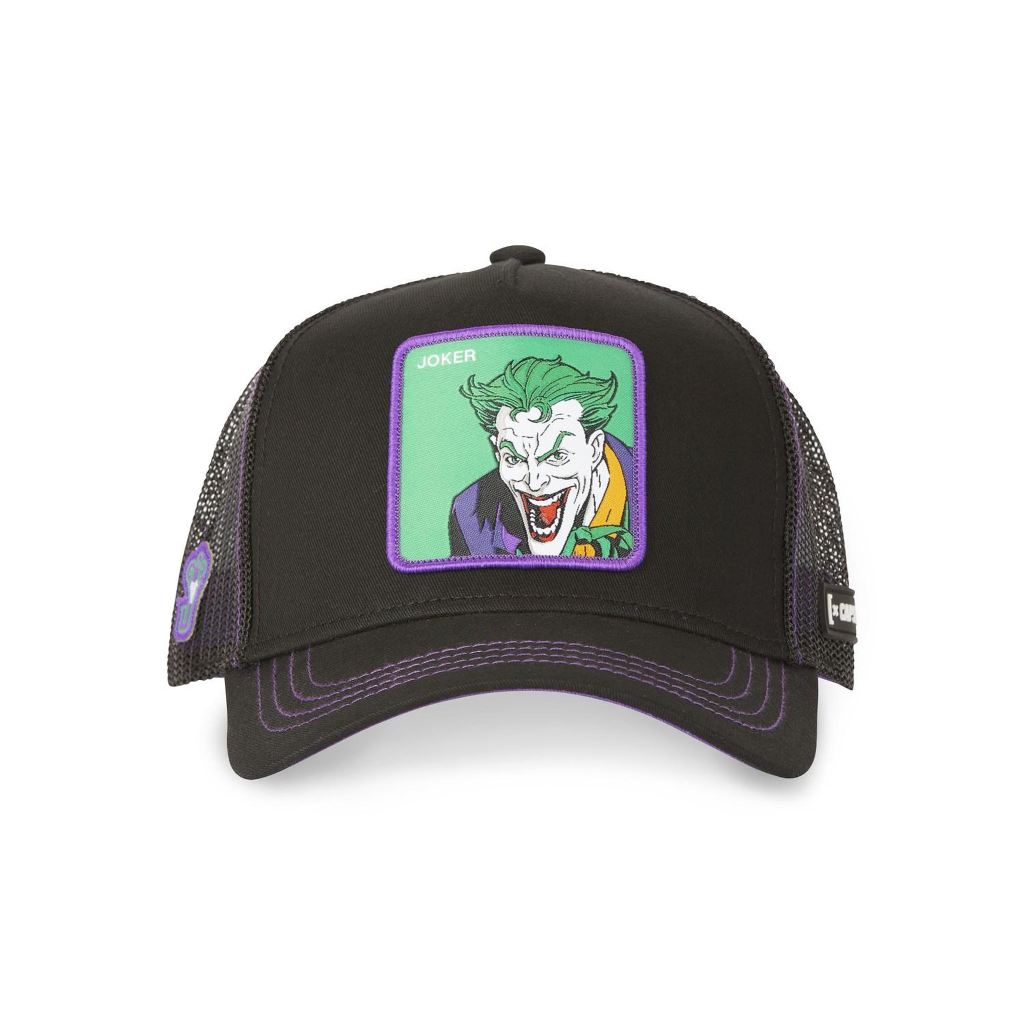 Voir la diapositive 2 : CAPSLAB Casquette trucker avec filet dc comics joker