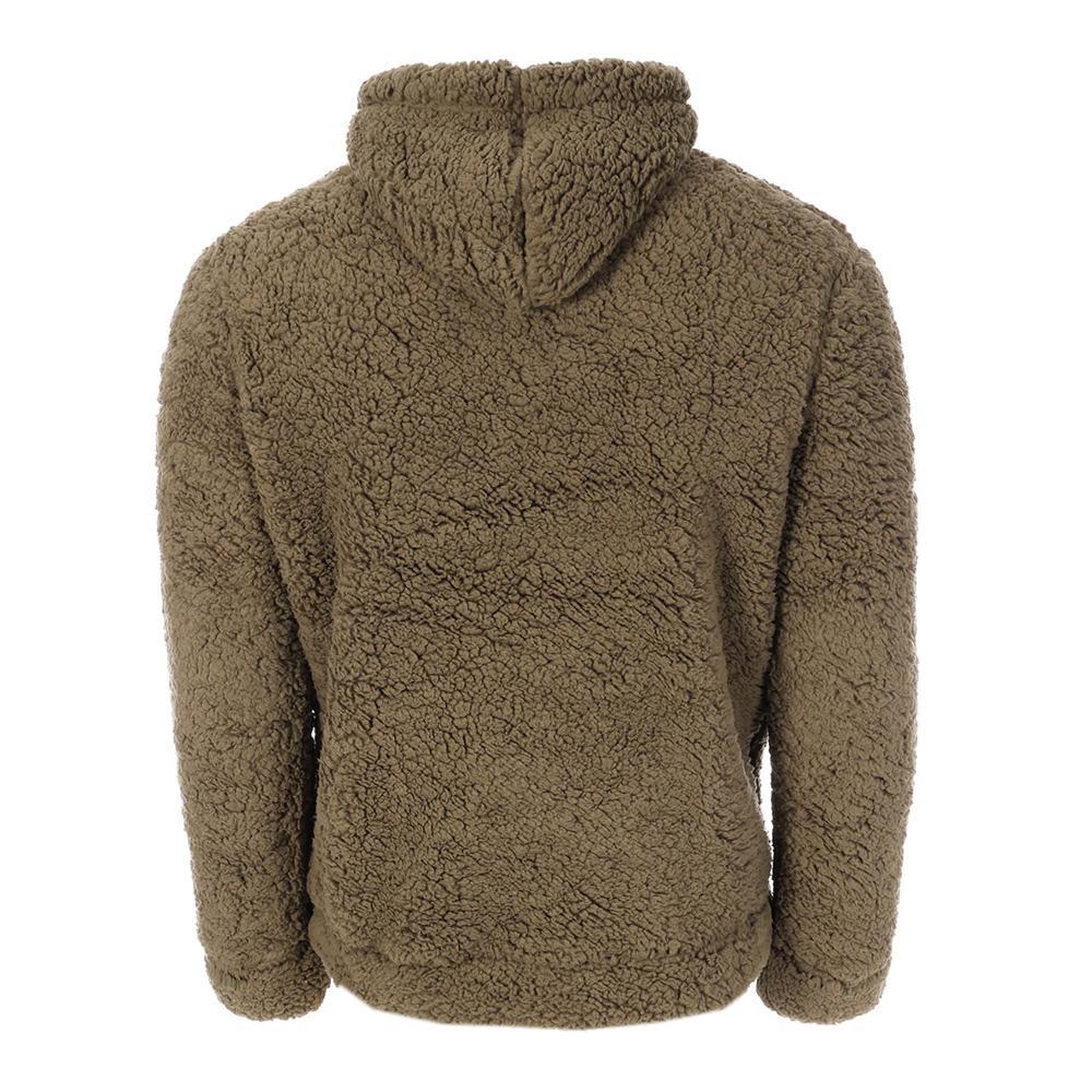 Voir la diapositive 2 : PANAME BROTHERS Sweat Sherpa Kaki Homme Paname Brothers Full Zip