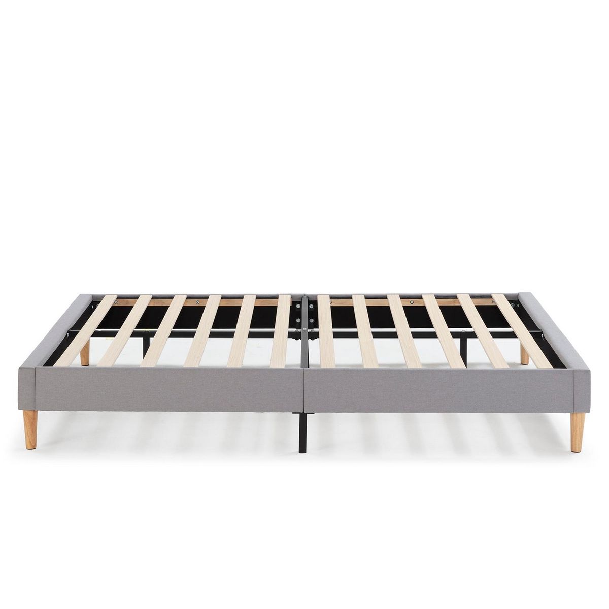 VS VENTA-STOCK Sommier tapissier Aura 140x200 cm  Gris clair, Hauteur 30 cm