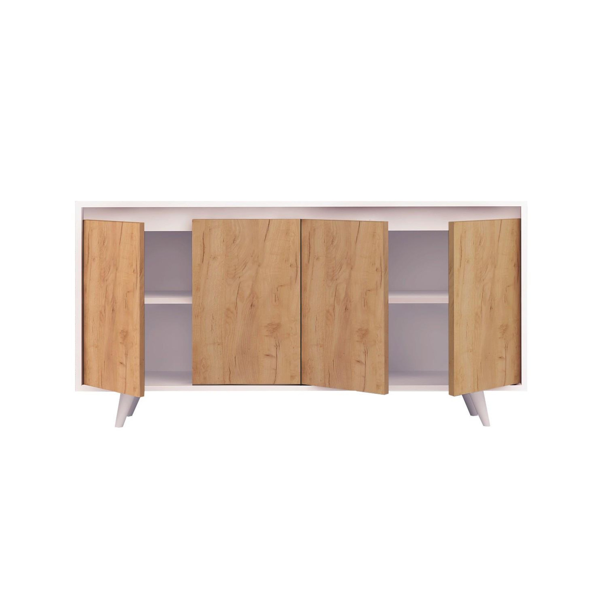 Voir la diapositive 4 : Habitat et Jardin Buffet en bois  Nossa  - 140 x 40 x 86 cm - Marron