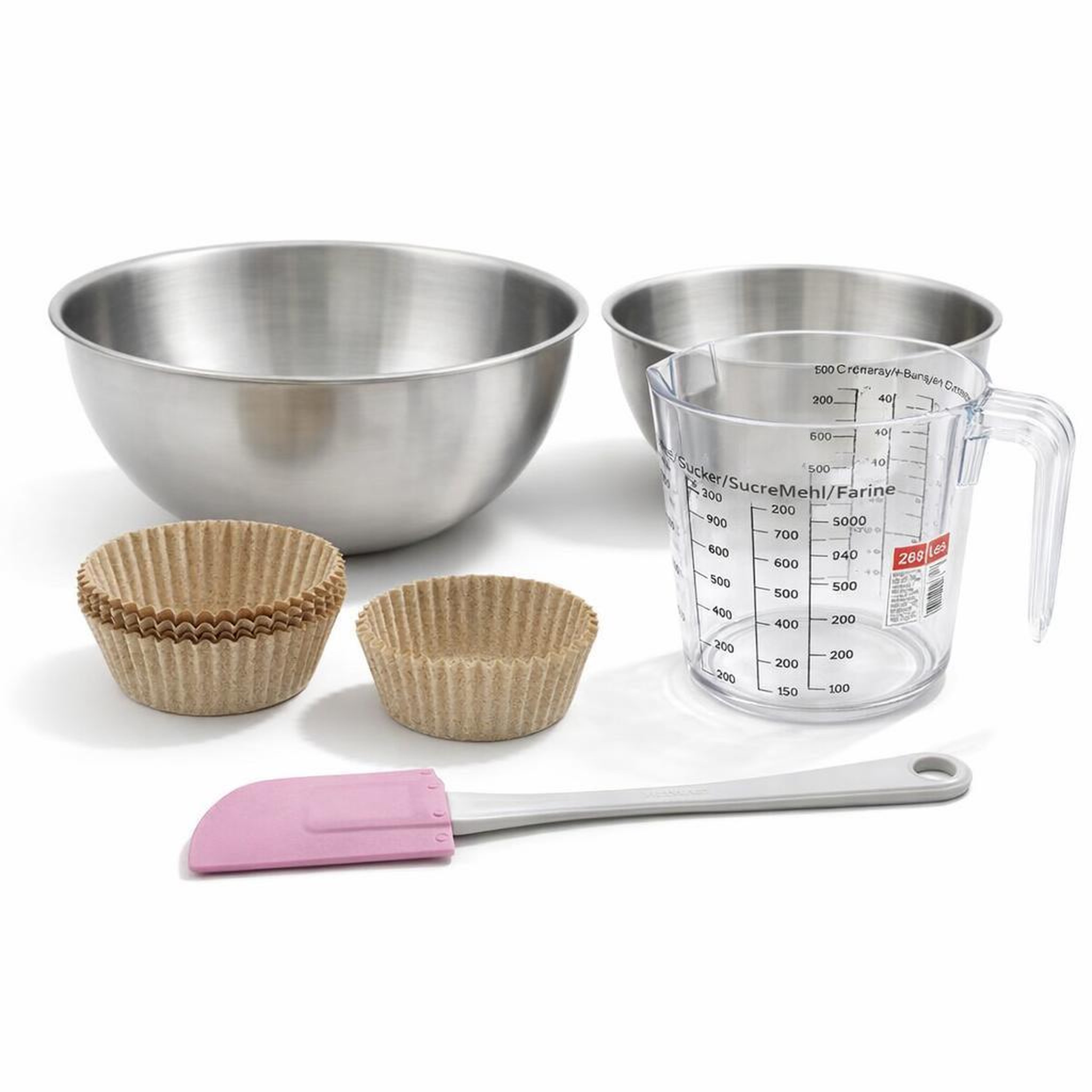 ZENKER Set de 44 ustensiles de pâtisserie avec 40 moules à gâteaux 2 bols spatule et verre doseur zenker smart pastry