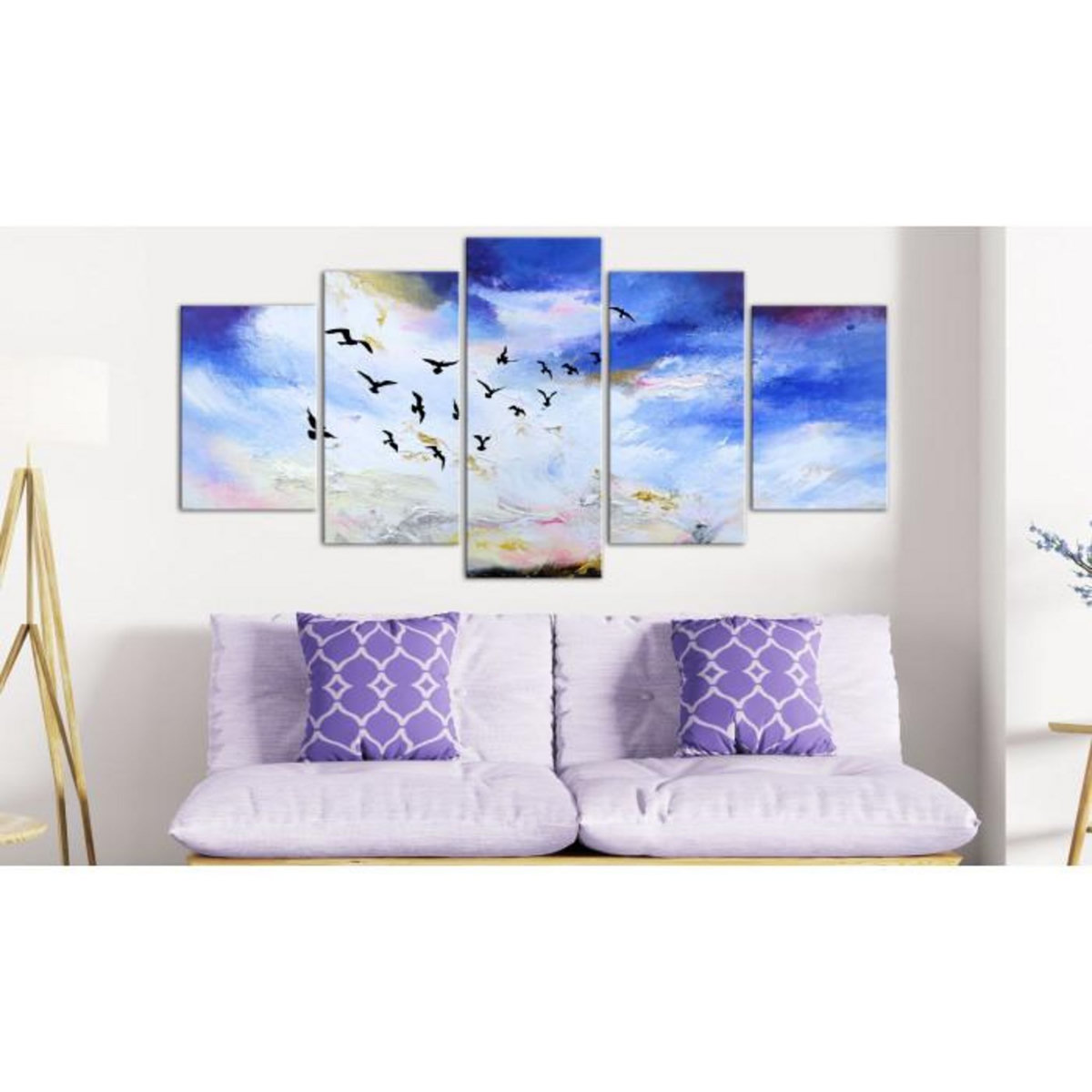 Paris Prix Tableau Imprimé 5 Panneaux  Autumn is Coming Wide