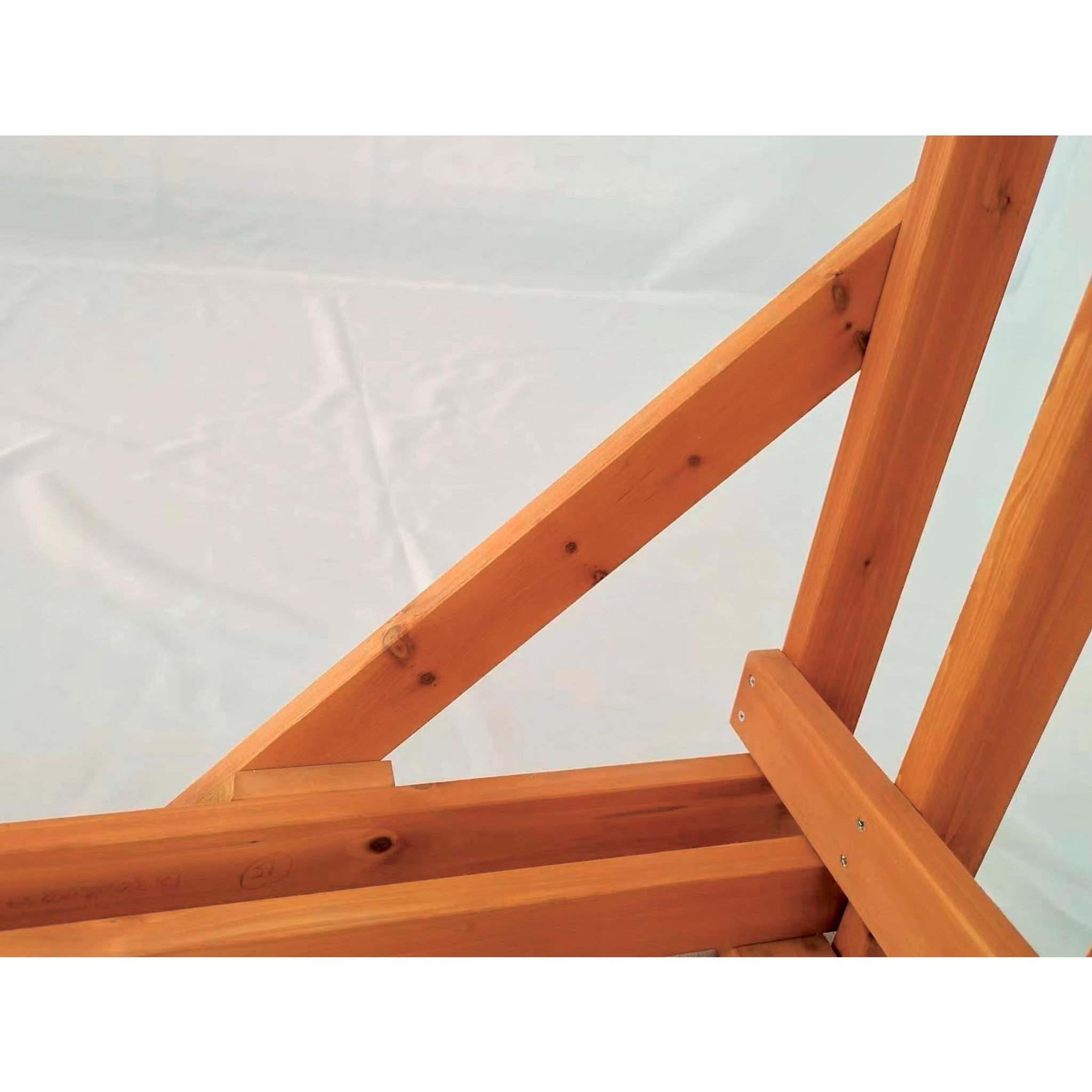 Voir la diapositive 3 : WERKAPRO Abri range bûches bois  140 x 50 x h 143cm