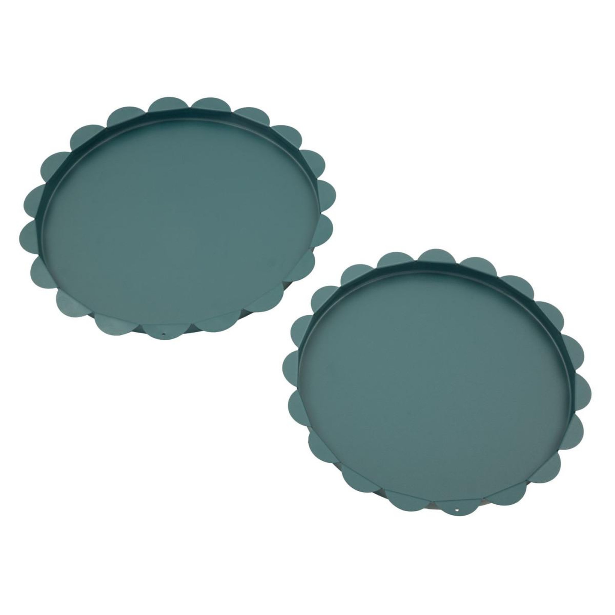 Voir la diapositive 2 : Paris Prix Lot de 2 plateaux déco  saturn  33cm bleu