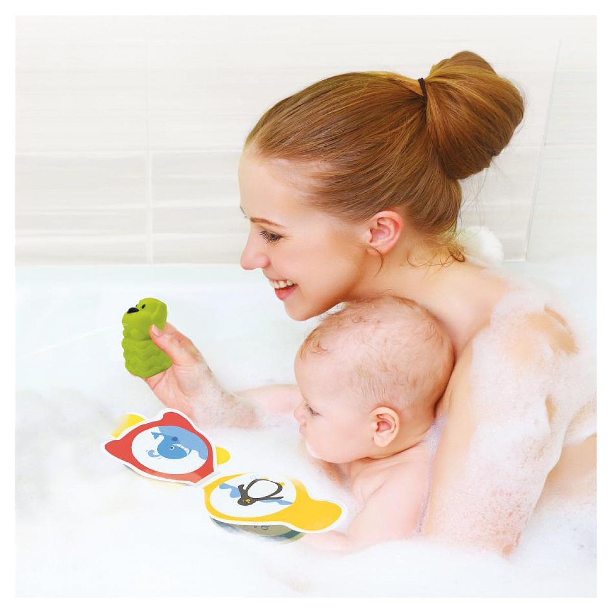 Voir la diapositive 3 : LUDI Coffret d eveil pour le bain - Livres Cubes Balles